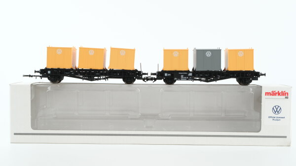 Märklin H0 46661 Behälter-Transportwagen VW 2-teilig DB