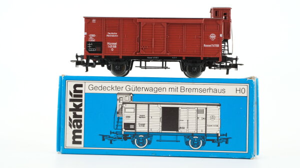 Märklin H0 4695 Gedeckter Güterwagen mit Bremserhaus  G 10 der DRG