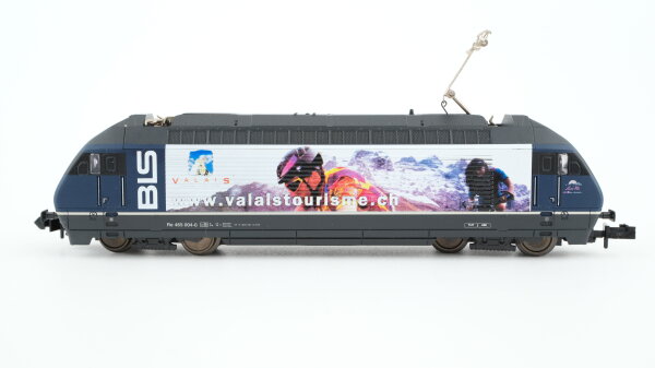 Minitrix N Elektrolok BR Re 465 004-0 "www.valaistourisme.ch" BLS