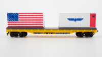 Life-Like H0 8525 Flachwagen mit Containern USA