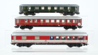 Märklin H0 Konvolut Speisewagen "DSG" Speisewagen rot-weiß Packwagen grün DB