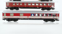 Märklin H0 Konvolut Speisewagen "DSG" Speisewagen rot-weiß Packwagen grün DB