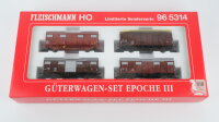 Fleischmann H0 Güterwagen Set Epoche III DB,...