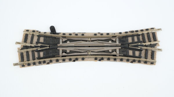 Fleischmann N 9166 L Doppelkreuzungsweiche links, ohne Antrieb (gebrauchter Zustand)