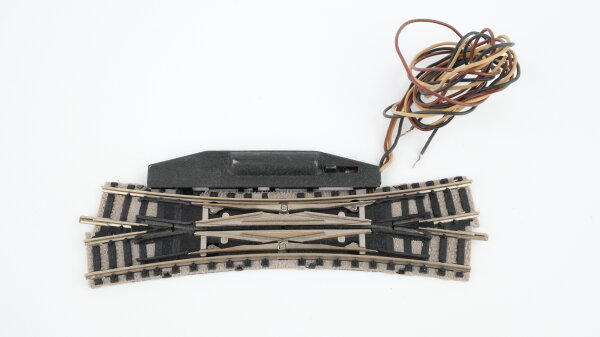 Fleischmann N 9166 L Doppelkreuzungsweiche links, mit Antrieb (gebrauchter Zustand)