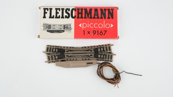 Fleischmann N 9167 Doppelkreuzungsweiche rechts, mit Antrieb (in OVP)