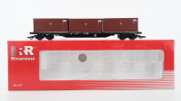 Rivarossi H0 HR6164 Rungenwagen Rs 685 mit 3 Containern DB