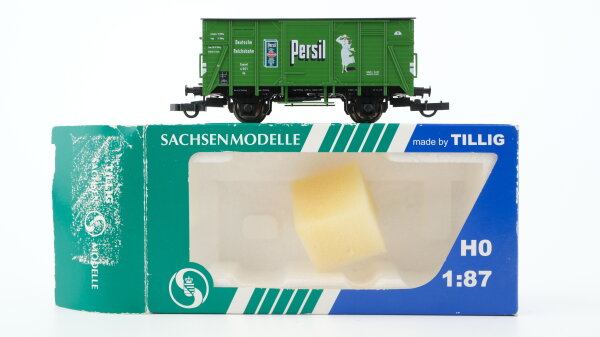 Sachsenmodelle H0 76435 ged. Güterwagen PERSIL grün DRG