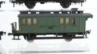 Fleischmann H0 Konvolut Personenwagen "1402" 3.Kl. Personenwagen 2.Kl., 3.Kl. Packwagen DRG