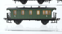 Fleischmann H0 Konvolut Personenwagen "1402" 3.Kl. Personenwagen 2.Kl., 3.Kl. Packwagen DRG