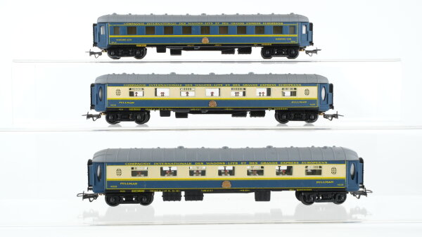 Jouef H0 Konvolut "Orient-Express" Schlafwagen blau Personenwagen beige-blau C.I.W.L.