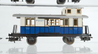 Märklin H0 Konvolut Personenwagen Postwagen blau-weiss Länderbahn