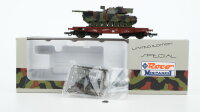 Roco H0 813 Schwerlastwagen mit Leopard Panzer  DB