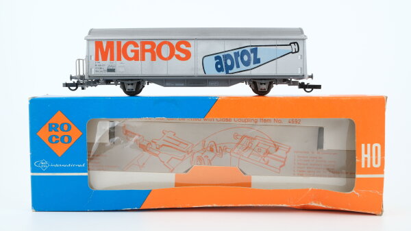 Roco H0 4340B Schiebewandwagen "Migros" "aproz" SBB