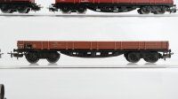 Märklin H0 Konvolut Niederbordwagen, Niederbordwagen mit Rohren DB