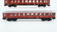 Märklin H0 Konvolut Speisewagen "DSG" Personenwagen 2.Kl. grün Personenwagen 1.Kl. blau beleuchtet DB