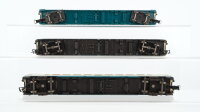 Fleischmann H0 Konvolut Personenwagen 2.Kl. Abteilwagen 2.Kl. Bistrowagen "Quick-Pick" beige-oceanblau DB