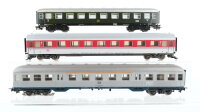 Märklin H0 Konvolut Personenwagen 1.Kl. grün,...