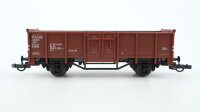 Trix H0 3676 Güterwagen flach mit Stahlgitter DB