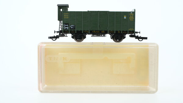 Trix H0 52 3604 00 Hochbordwagen mit Bremsehaus 65515 V0mz. K.Bay.Sts.B.