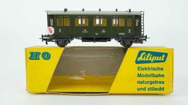 Liliput H0 273/2 Personenwagen 2. Kl. Be (Abbruch Trittstufe) BBÖ
