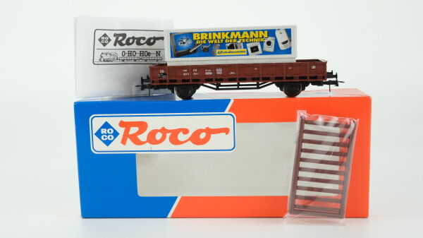 Roco H0 47949 Rungenwagen mit Container "Brinkmann" DB