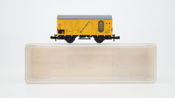 Minitrix N 13523 Gedeckter Güterwagen Bananen Iklm DB