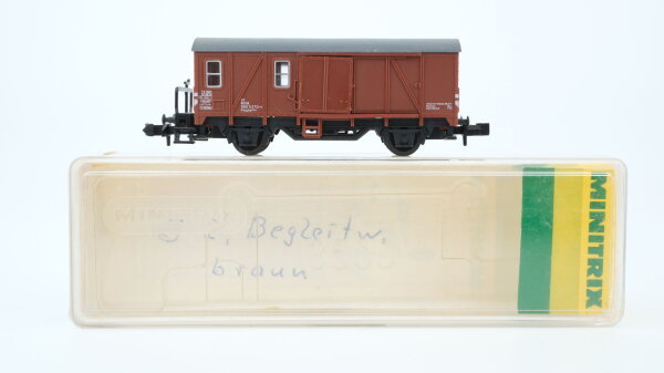 Minitrix N 51 3500 00 Güterzug-Begleitwagen Pwghs 054 DB