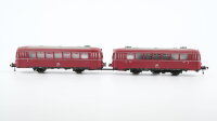 Fleischmann H0 Schienenbus mit Beiwagen DB Gleichstrom