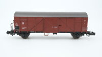 Minitrix N 13623 Gedeckter Güterwagen mit Bremserbühne Glmhs DRG