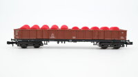 Minitrix N 5135210 Hochbordwagen, Ladung: Fässer OO 48 DB