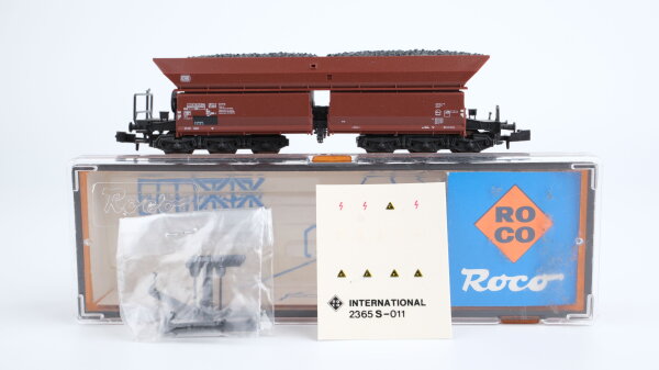 Roco N 02365B Selbstentladewagen Kohle DB