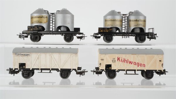 Märklin H0 Konvolut Kühlwagen, Silowagen "Braunkohlenstaub" DB