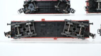 Märklin H0 Konvolut Hochbordwagen, Niederbordwagen mit Fässer, Schwenkdachwagen DB/u.a.