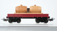 Märklin H0 Konvolut Hochbordwagen, Niederbordwagen mit Fässer, Schwenkdachwagen DB/u.a.