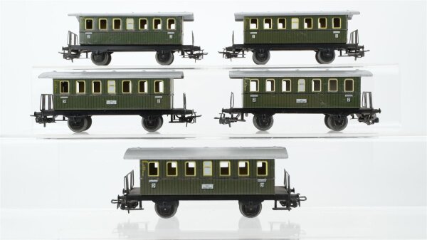 Märklin H0 Konvolut Personenwagen 2.Kl. Blech Nebenbahn