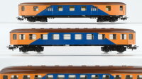 Märklin H0 Konvolut Personenwagen Packwagen braun/orange/blau
