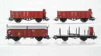 Märklin H0 Konvolut Hochbordwagen mit Bremserhaus,...