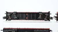 Märklin H0 Konvolut Niederbordwagen 2achsig, 4achsig (teilw. mit Ladung) DB