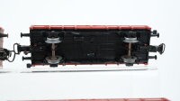 Märklin H0 Konvolut Niederbordwagen 2achsig, 4achsig (teilw. mit Ladung) DB