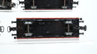 Märklin H0 Konvolut Niederbordwagen 2achsig, 4achsig (teilw. mit Ladung) DB