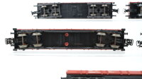 Märklin H0 Konvolut Niederbordwagen 2achsig, 4achsig (teilw. mit Ladung) DB