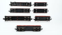 Märklin H0 Konvolut Niederbordwagen 2achsig, 4achsig (teilw. mit Ladung) DB