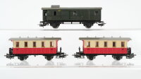 Märklin H0 Konvolut Personenwagen beige/rot,...