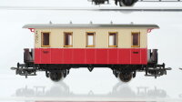Märklin H0 Konvolut Personenwagen beige/rot, Packwagen "4003" grün, Nebenbahn