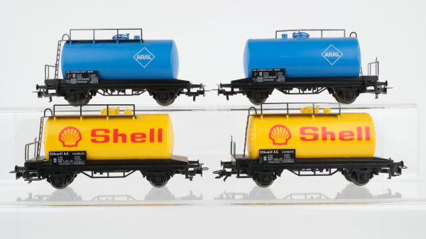 Märklin H0 Konvolut Kesselwagen "Shell, Aral" DB
