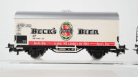 Märklin H0 Konvolut Bierwagen "Becks, Budweiser", Kühlwagen "Bluna", Containertragewagen "Persil" DB/CD