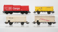 Märklin H0 Konvolut Teleskophaubenwagen (ohne Ladung), Kühlwagen, Bananenwagen "Jamaica" DB