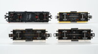 Märklin H0 Konvolut Teleskophaubenwagen (ohne Ladung), Kühlwagen, Bananenwagen "Jamaica" DB