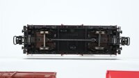 Märklin H0 Konvolut Hochbordwagen, Kipplore, Autotransportwagen mit PKW "VW Käfer" DB